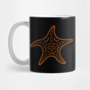 Starfish (orange/black) Mug